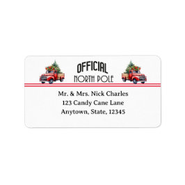 公式の北極住所 シール