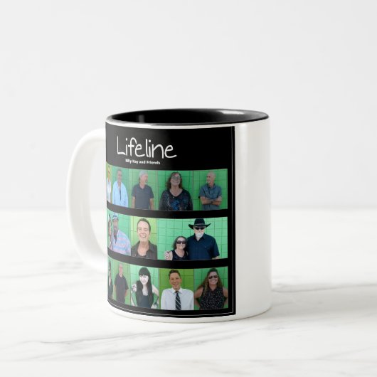 公式の命綱のコーヒー・マグ ツートーンマグカップ (正面左)