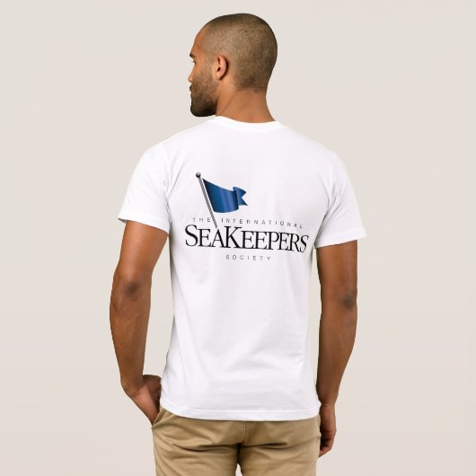 公式の国際的なSeaKeepersの社会のワイシャツ Tシャツ (裏面フル)
