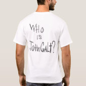 公式の地図書はジョンGaltはだれであるか映画Tをかすくめました- Tシャツ (裏面)