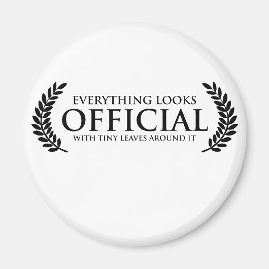 公式の小葉さい マグネット (正面)