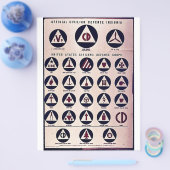 公式の市民防衛徽章 チラシ (シングル)