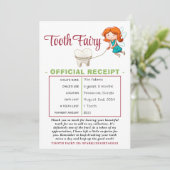 公式の歯の妖精の受け取り証明書 招待状 (スタンド正面)