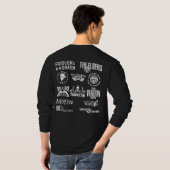 公式の水田の石のパイントの長袖 Tシャツ (裏面フル)