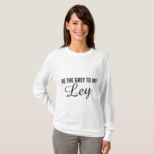 公式の灰色の長袖のTシャツ Tシャツ (正面フル)