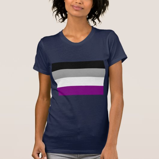 公式の無性プライドの旗 Tシャツ (正面)