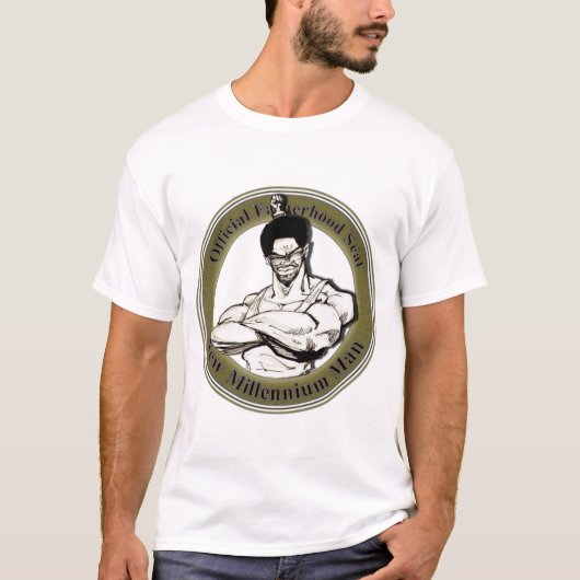 公式の父権のシール Tシャツ (正面)