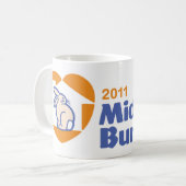 公式の米国中西部BunFestのロゴのコーヒー・マグ コーヒーマグカップ (正面左)