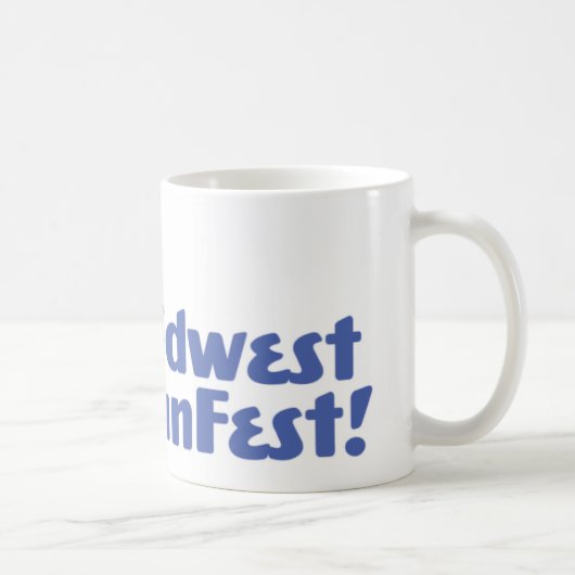 公式の米国中西部BunFestのロゴのコーヒー・マグ コーヒーマグカップ (右)