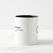 公式の結婚式のマグ ツートーンマグカップ (中央)