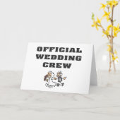 公式の結婚式の乗組員 カード (黄色い花)