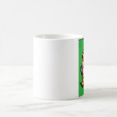 公式の金ゴールドのひげのマグ(側面のロゴ) コーヒーマグカップ (中央)