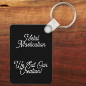 公式の金属咀嚼用キーチェーン キーホルダー (裏面)