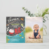 公式の釣りバースデー招待状 大物ゲット！ 招待状 (スタンド正面)