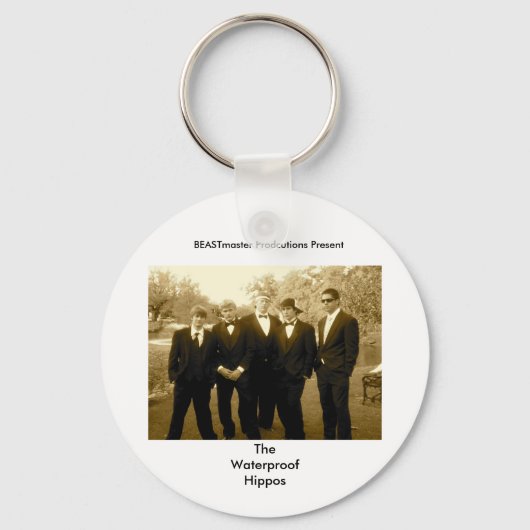 公式の防水Hipposキーチェーン キーホルダー (正面)