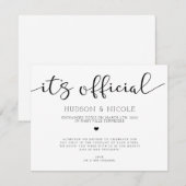 公式の隠し結婚発表ポスト 案内状 (正面/裏面)