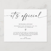 公式の駆け落ち結婚だ 案内ポストカード (正面)