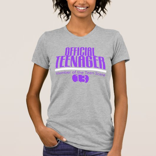 公式の10代の若者の第13誕生日のティー Tシャツ (正面)
