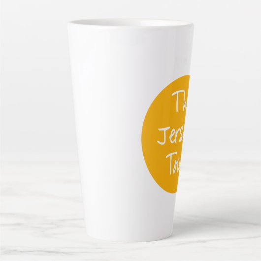 公式の「ジャージーツアー」トールコーヒーマグ カフェラテマグ (正面)