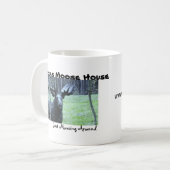 公式の"テキサス州アメリカヘラジカ家"のコーヒー・マグ コーヒーマグカップ (正面左)