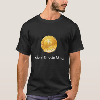 公式のBitcoin抗夫のTシャツ Tシャツ