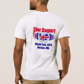 公式のBjor Dagurの2013年のはしご酒のTシャツ(XL) Tシャツ (裏面)