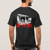 公式のBombscareの非公式なTatの掘っ建て小屋のティー Tシャツ (裏面)