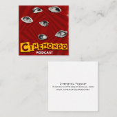 公式のCinemondoの名刺 スクエア名刺 (正面/裏面)