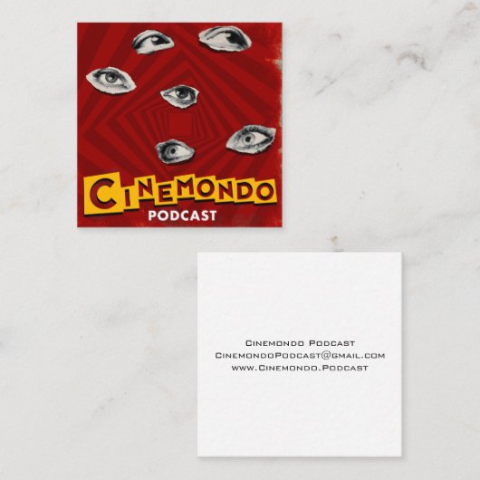 公式のCinemondoの名刺 スクエア名刺 (正面/裏面)