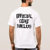 公式のCory Fanclub: Tシャツ (裏面)