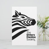 公式のEhlers-Danlosの社会のロゴ 便箋 (スタンド正面)