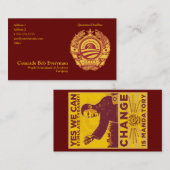 公式のObammunistの部品の人民委員カード 名刺 (正面/裏面)