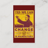 公式のObammunistの部品の人民委員カード 名刺 (裏面)