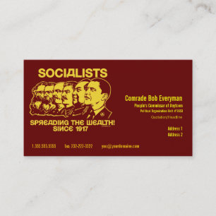 公式のObammunistの部品の人民委員カード 名刺