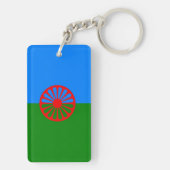 公式のRomanyのジプシーの旗 キーホルダー (裏面)