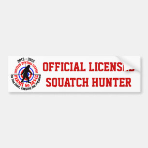 公式のsquatchのハンター バンパーステッカー