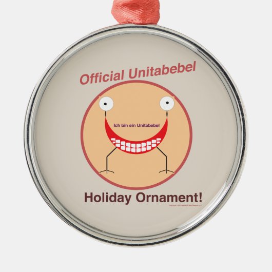 公式のUnitabebelの休日のオーナメント メタルオーナメント (正面)
