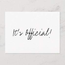 公式よ!シンプル結婚の発表 案内ポストカード