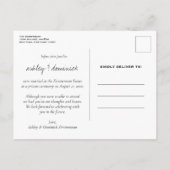 公式よ！シンプル結婚の発表 案内ポストカード (裏面)