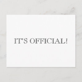 公式よ!モダン発結婚表 案内ポストカード