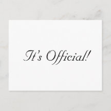 公式よ！素朴シンプル結婚発表