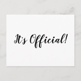 公式よ!駆け落ち結婚の告知カード 案内ポストカード