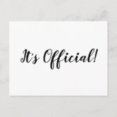 公式よ!駆け落ち結婚の告知カード 案内ポストカード (正面)