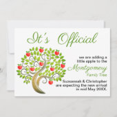 公式アップルツリーのテンプレート 案内状 (正面)