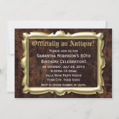 公式アンティークおもしろい第50回バースデーパーティー 招待状 (正面)