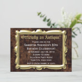公式アンティークおもしろい第50回バースデーパーティー 招待状 (スタンド正面)