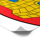 公式カスティーリャ – ラマンチャスペインのコートアームズシンボル ポスター (角)