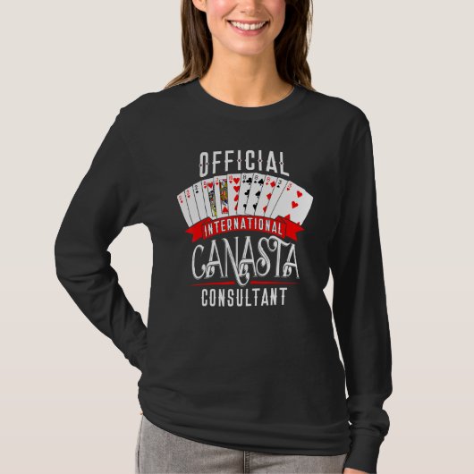 公式カナスタ国際的コンサルタント Tシャツ (正面)