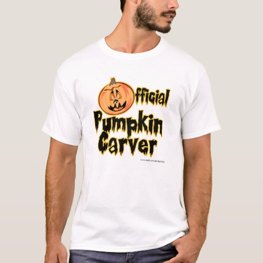 公式カボチャカーバーハロウィーンスローガン Tシャツ (正面)