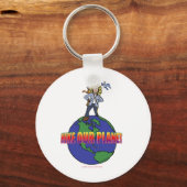 公式キッズハイキングプラネットロゴギア キーホルダー (正面)